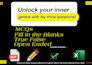 write any quiz, trivia questions, mcqs, on your topic and format